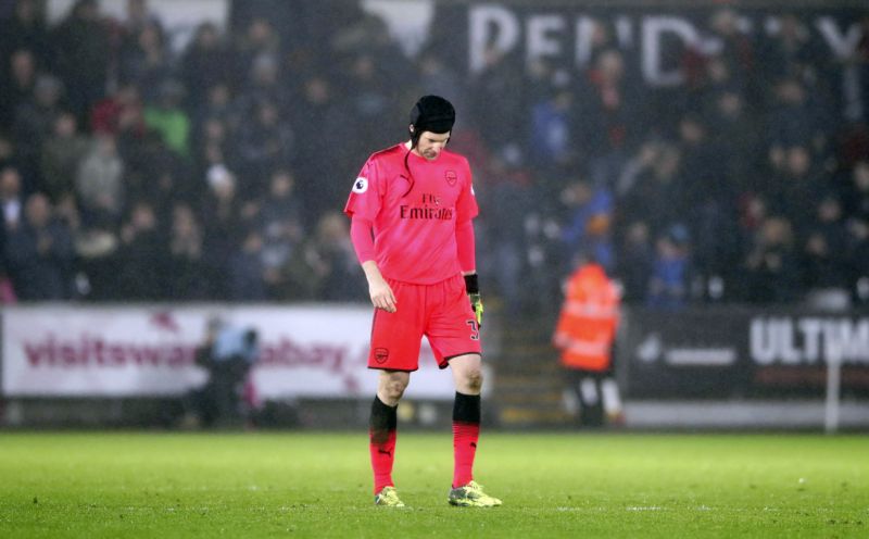 Petr Čech byl po posledním utkání zklamaný.