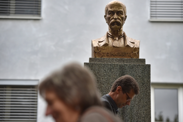 Busta Tomáše Garrique Masaryka.