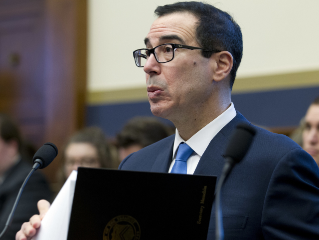 Americký ministr financí Steven Mnuchin.