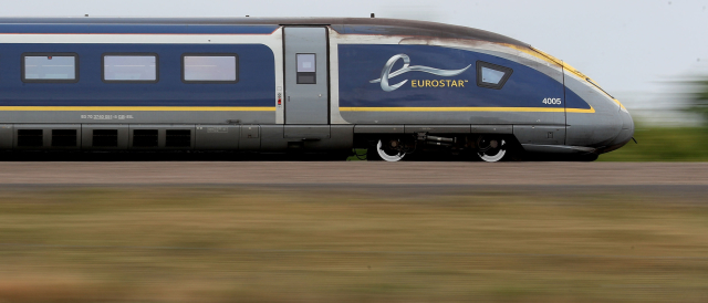 Vlak společnosti Eurostar. Vlak společnosti Eurostar.