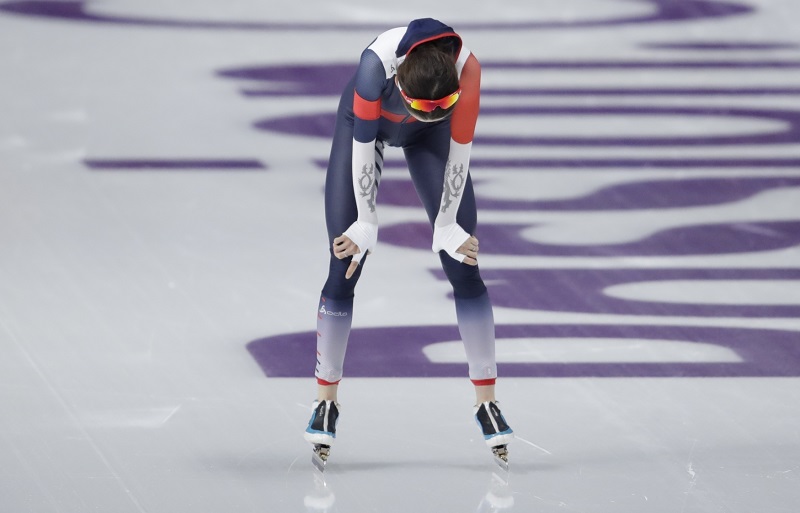 Smutek české rychlobruslařky Martiny Sáblíkové po čtvrtém místě na olympiádě.