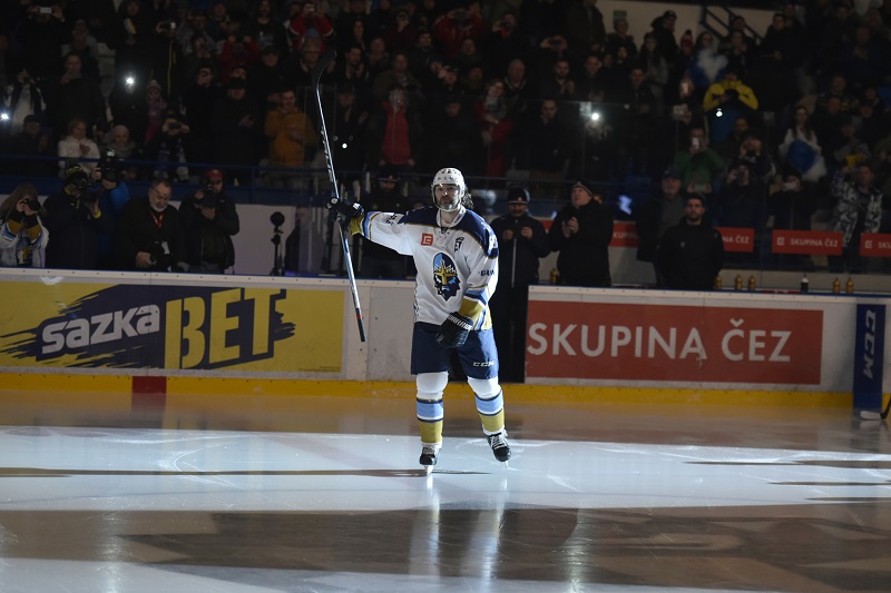 Jaromír Jágr nastoupil k prvnímu domácímu zápasu.