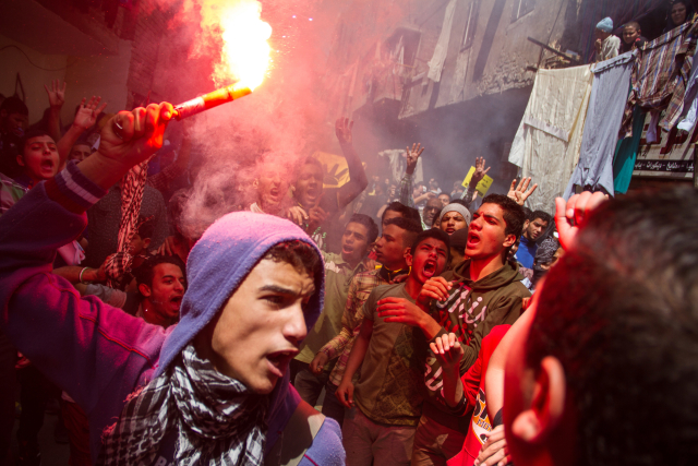 Protesty v Káhiře, 2015.
