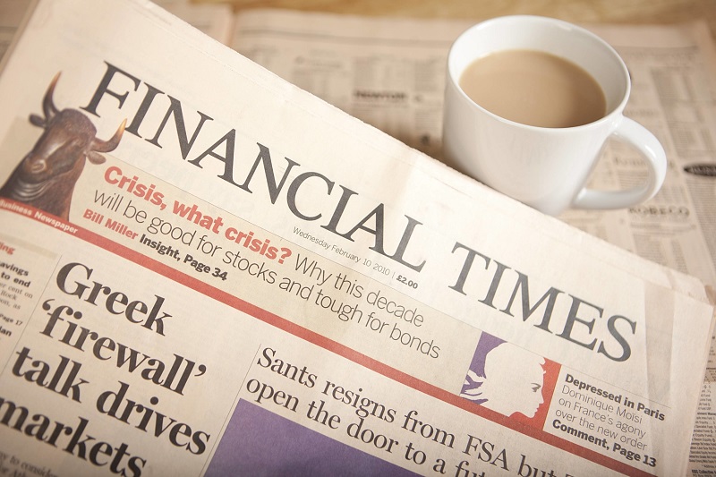 Financial Times se tiskne v pěti mezinárodních edicích.
