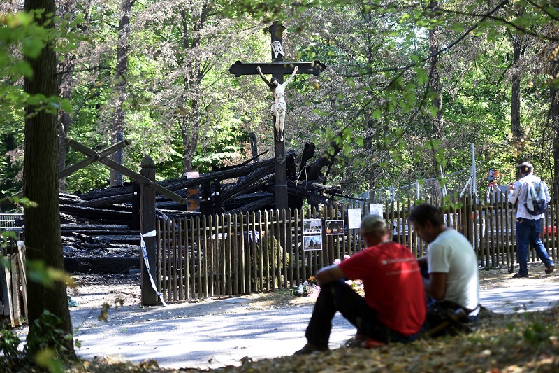 Pozůstatky dřevěného kostela v Třinci-Gutech.