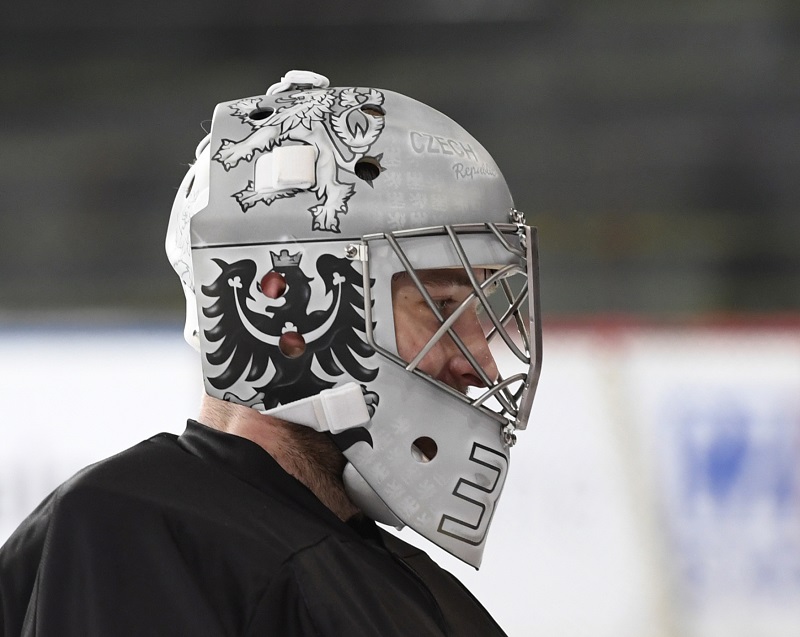 Hokejový brankář Pavel Francouz - jednička reprezentace pro olympijské hry.