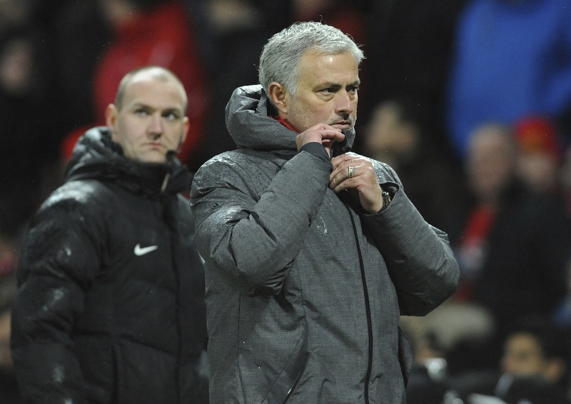 Trenér Manchesteru United José Mourinho.