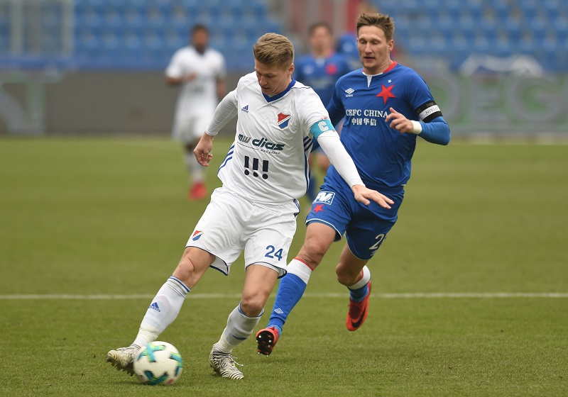 Václav Procházka si zahrál za Baník i v přípravném duelu proti Slavii.