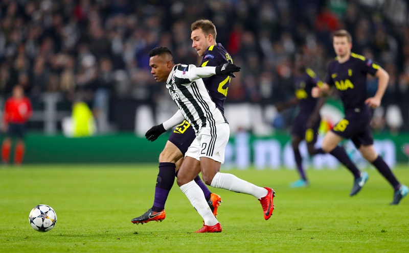 Fotbalisté Juventusu se v osmifinále Ligy mistrů utkali s Tottenhamem.