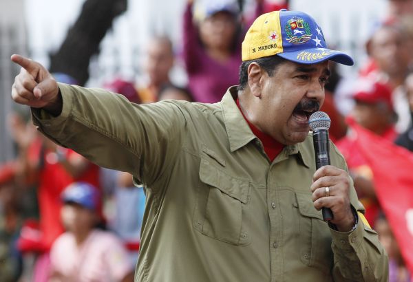 Venezuelský prezident Nicolás Maduro. Venezuelský prezident Nicolás Maduro.
