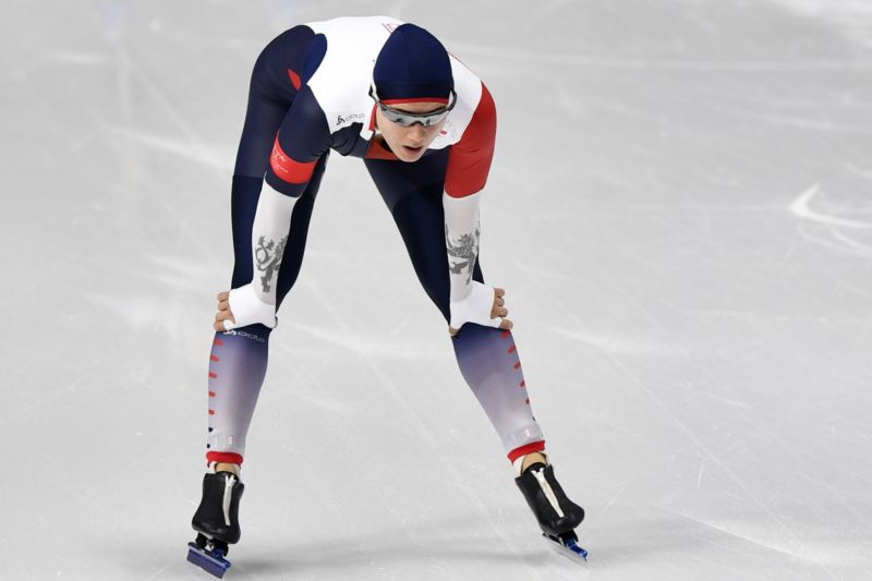 Karolína Erbanová v cíli svého olympijského závodu.