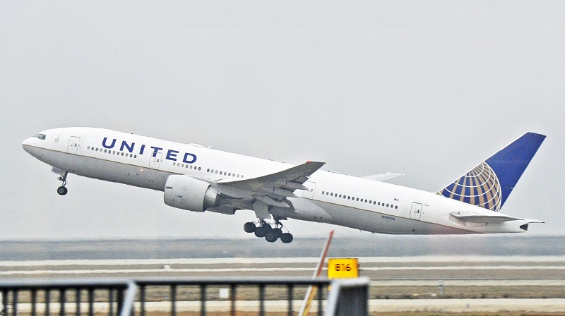 Letadlo společnosti United Airlines. 
