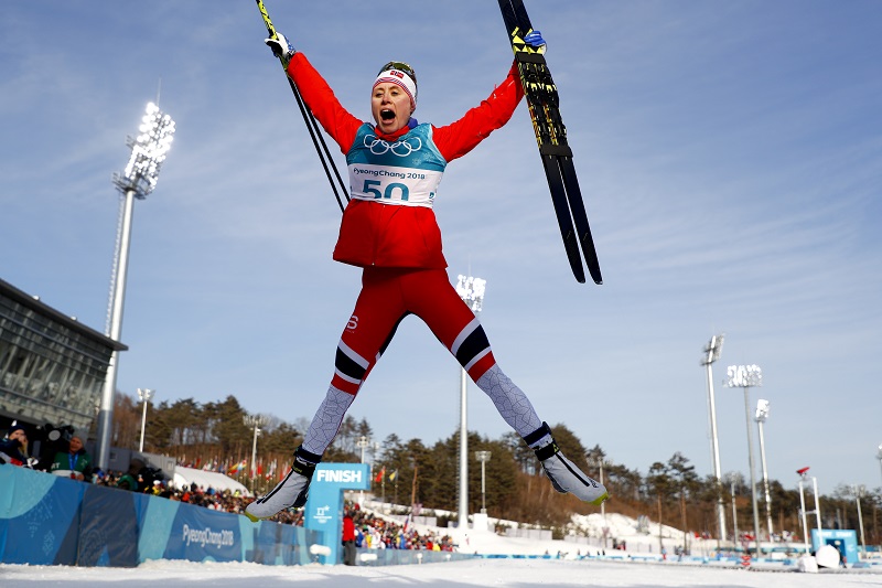 Ragnhild Hagaová záskala při svém debutu zlatou medaili.