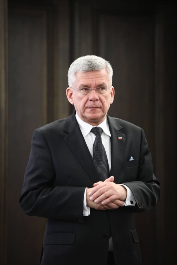 Maršálek Senátu Stanislaw Karczewski.