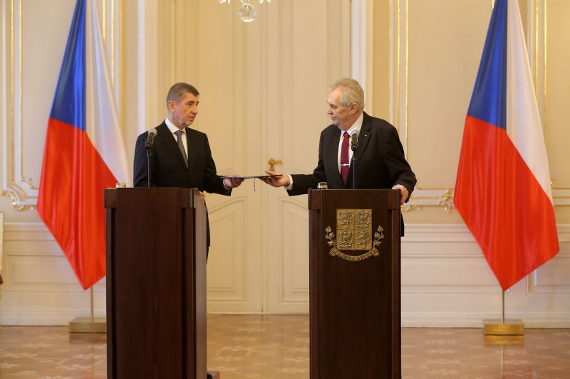 Andrej Babiš (vlevo) a Miloš Zeman.