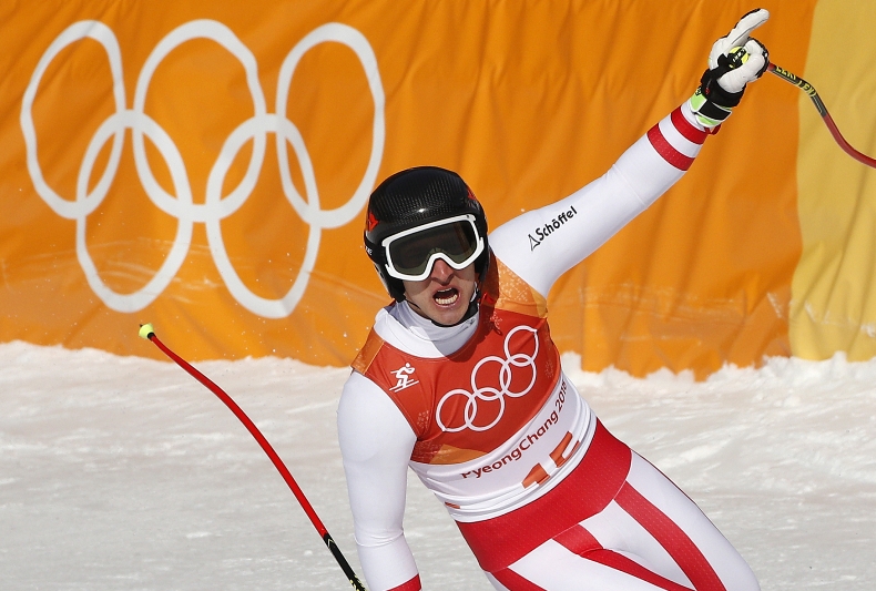 Matthias Mayer získal zlato v super-G.