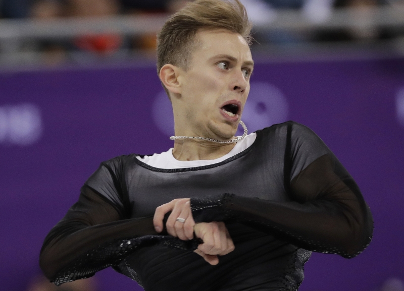 Krasobruslař Michal Březina na OH v Pchjongčchangu.