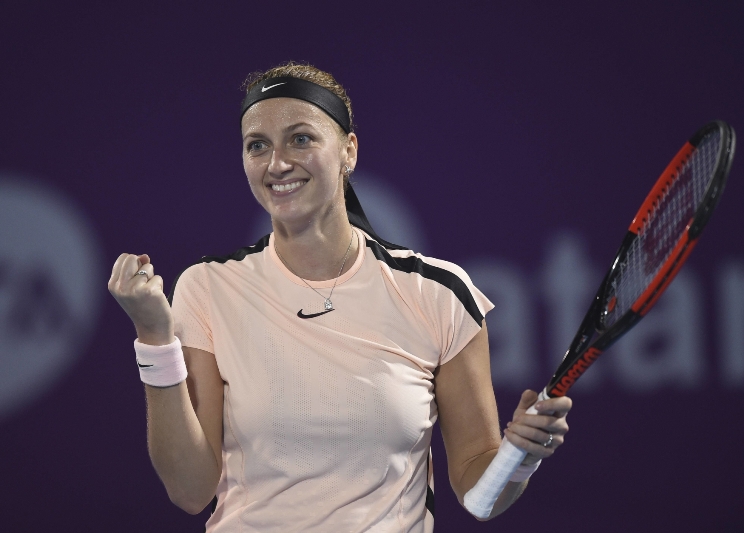 Petra Kvitová hraje v Kataru skvěle. Petra Kvitová hraje v Kataru skvěle.