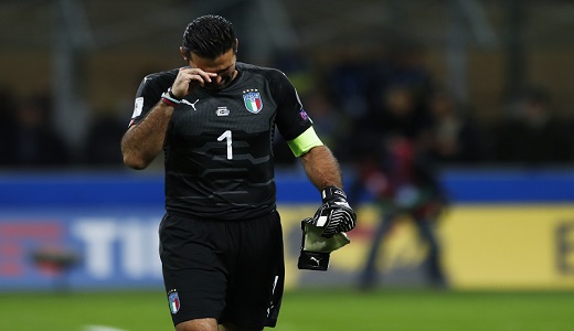 Gianluigi Buffon v dresu italské reprezentace.