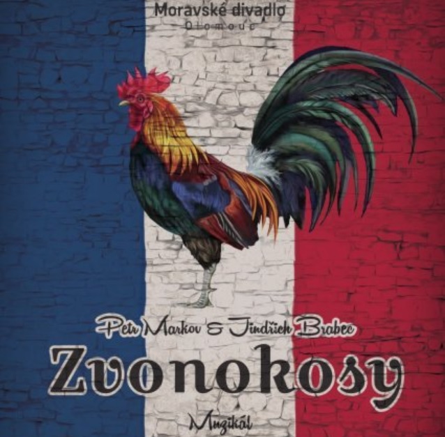 Plakát Moravského divadla k muzikálu Zvonokosy.