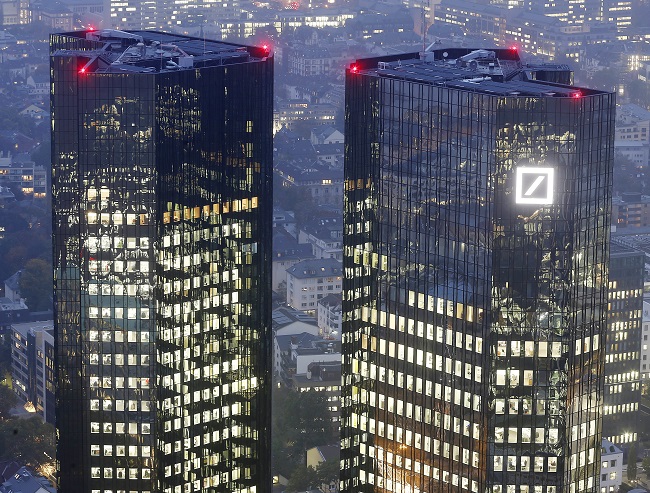 Deutsche Bank ve Frankfurtu. Deutsche Bank ve Frankfurtu.
