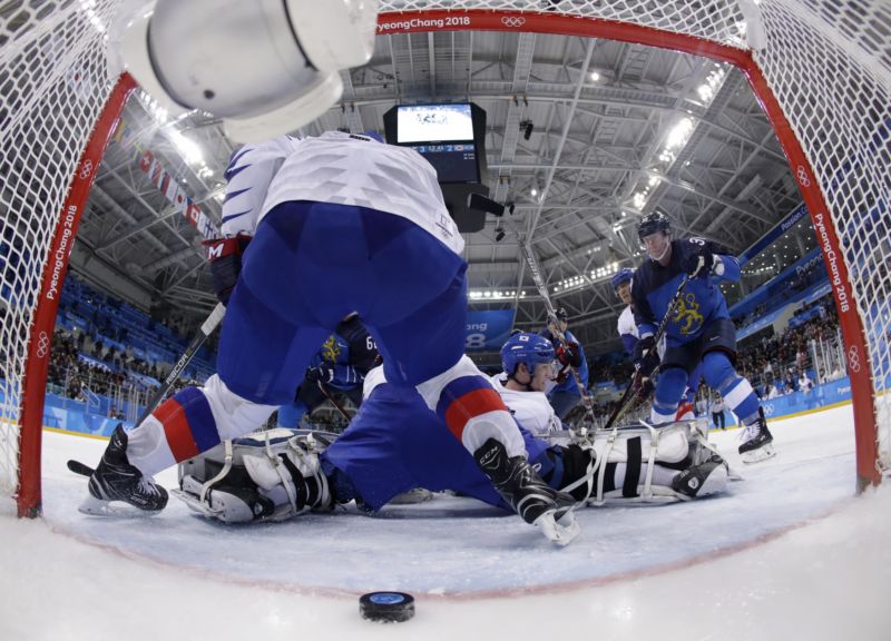 Hokejisté Slovenska na olympiádě v Jižní Koreji.