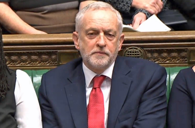 Předseda labouristů Jeremy Corbyn.