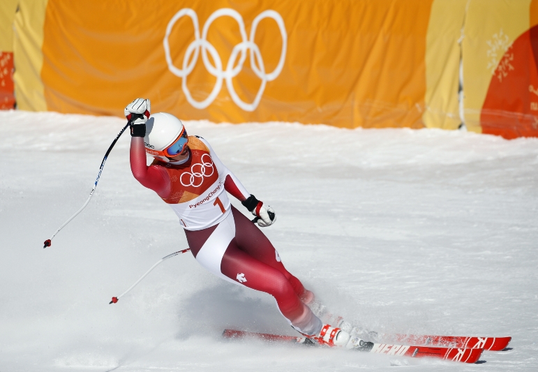Michelle Gisinová vyhrála olympijskou kombinaci.