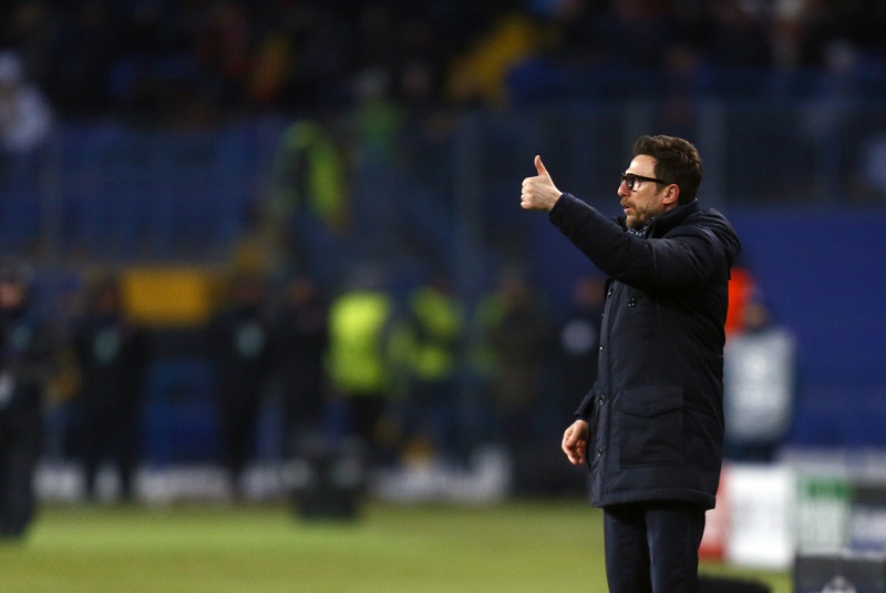 Trenér AS Řím Eusebio Di Francesco.