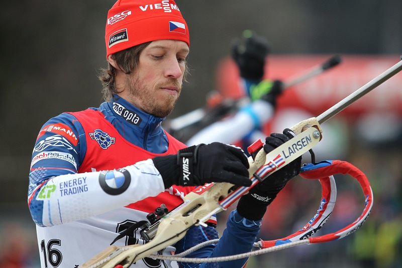Biatlonista Jaroslav Soukup.