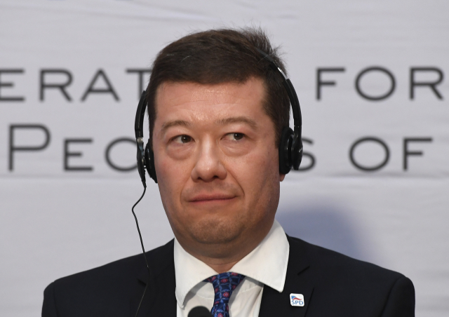 Tomio Okamura, předseda SPD. 