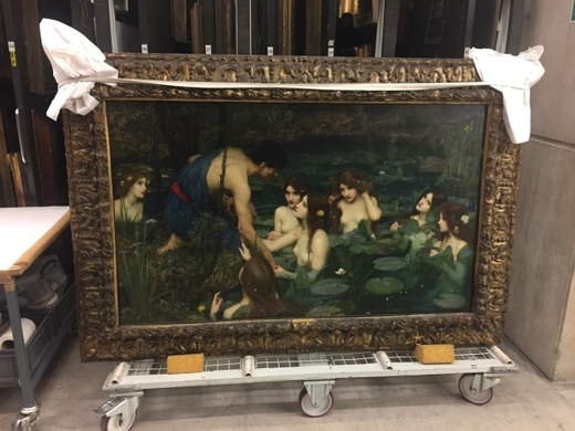 Dílo Hylás a nymfy (1896).