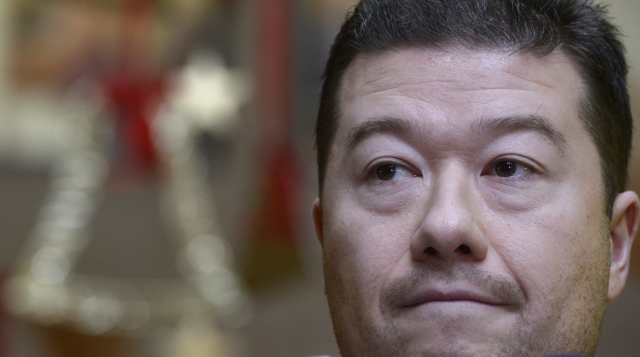 Tomio Okamura, předseda SPD. 