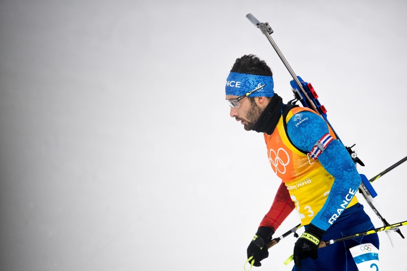 Biatlonista Martin Fourcade. Biatlonista Martin Fourcade.