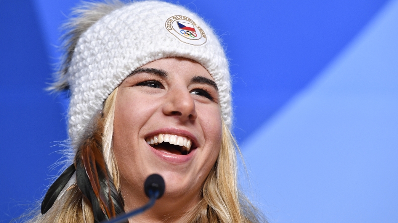 Dvojnásobná olympijská vítězka Ester Ledecká.