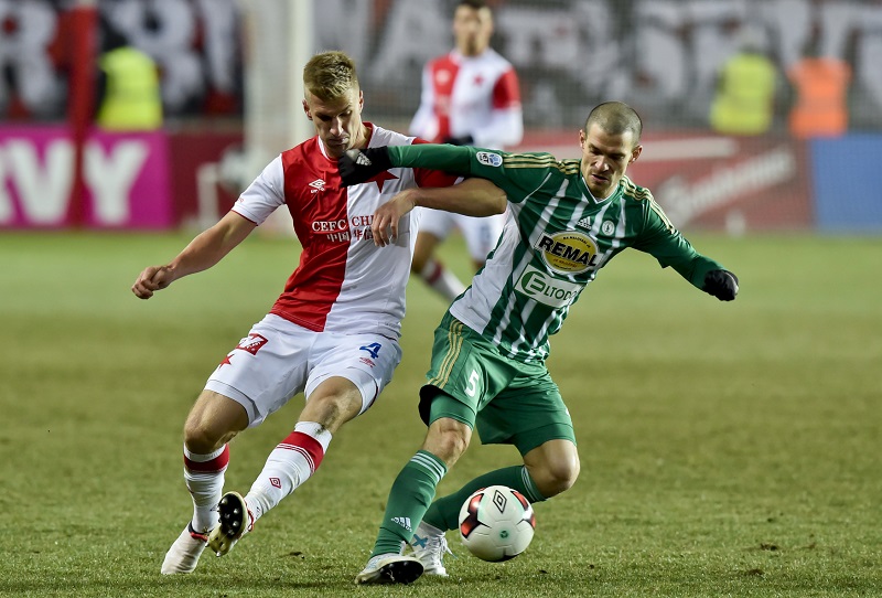 Slávista Josef Jugas v zápase proti Bohemians Praha 1905.