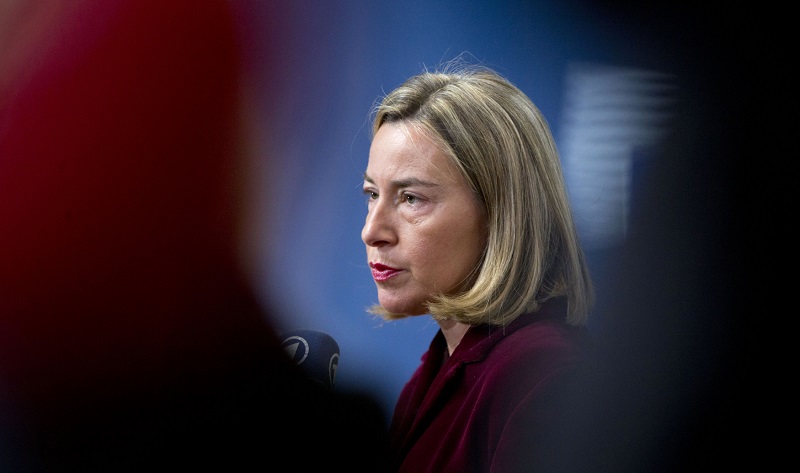 Šéfka diplomacie Evropské unie Federica Mogheriniová. Šéfka diplomacie Evropské unie Federica Mogheriniová.