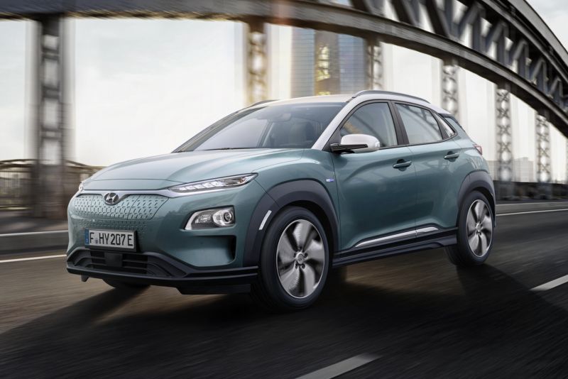 Originální design elektromobilu Hyundai Kona.