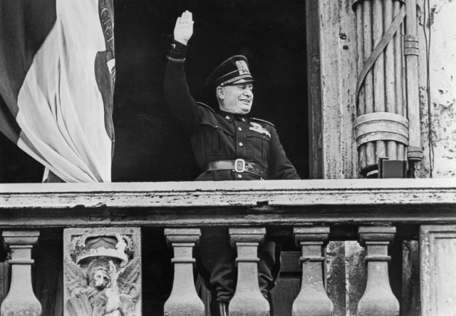 Benito Mussolini.