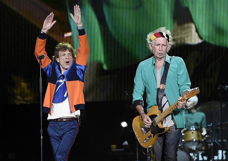 Mick Jagger (vlevo) a Keith Richards z The Rolling Stones.