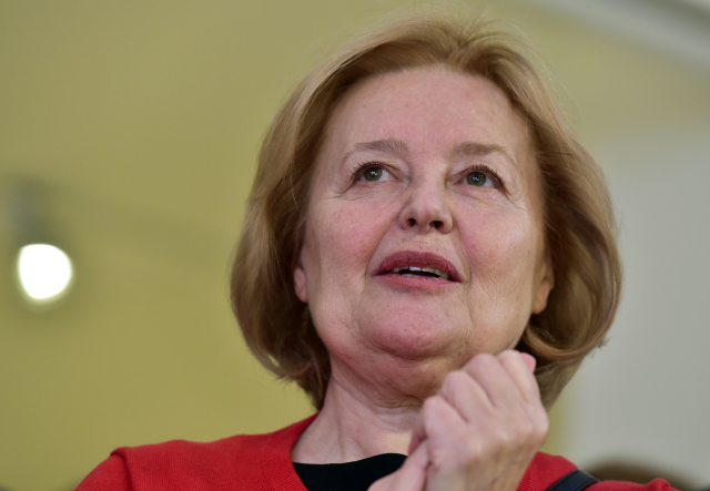 Slovenská herečka a diplomatka Magda Vášáryová.