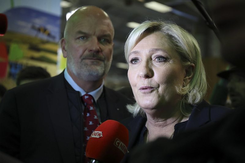 Šéfka Národní fronty Marine Le Penová.