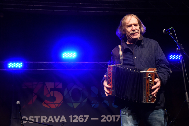 Písničkář Jaromír Nohavica.