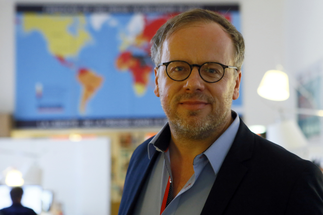 Generální tajemník RSF Christophe Deloire.