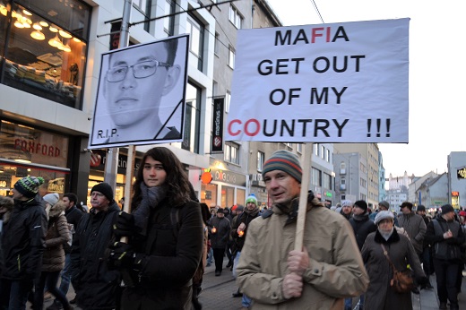 Demonstrace na Slovensku.