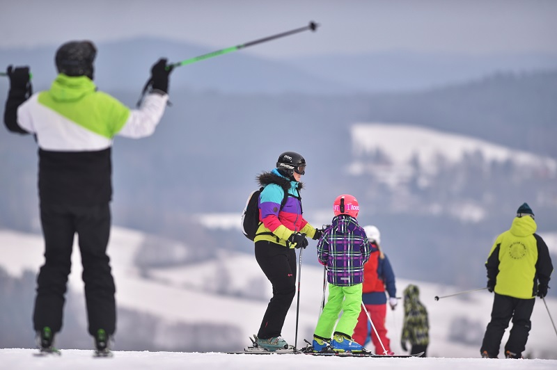 Skiareál Lipno.