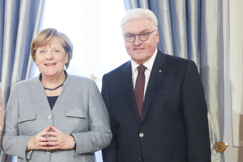 Angela Merkelová a Frank-Walter Steinmeier.