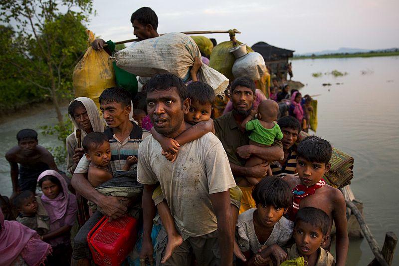 Muslimská menšina Rohingů. Muslimská menšina Rohingů.