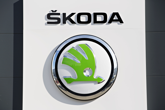 Logo automobilu Škoda.
