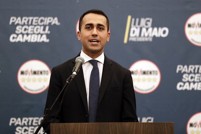 Lídr protestního Hnutí pěti hvězd (M5S) Luigi Di Maio.